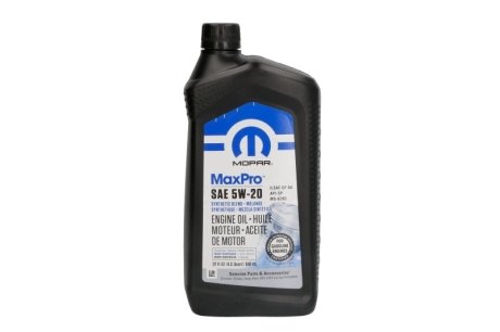 Олива моторна Chrysler MaxPro 5W-20, 0,946л. MOPAR 68518202AA