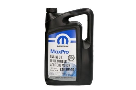 Олива моторна Chrysler MaxPro 5W-20, 5л. MOPAR 68518203AA