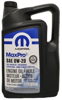 Олива моторна Chrysler MaxPro+ 0W-20, 5л. MOPAR 68524013AA