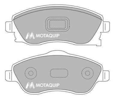 Комплект гальмівних колодок, дискове гальмо MOTAQUIP LVXL1014
