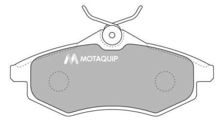 Комплект гальмівних колодок, дискове гальмо MOTAQUIP LVXL1032