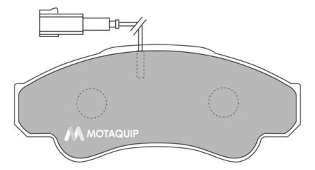 Фото комплект тормозных колодок, дисковый механизм MOTAQUIP LVXL1034 Комплект тормозных колодок, дисковый механизм MOTAQUIP LVXL1034