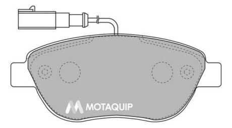 Комплект гальмівних колодок, дискове гальмо MOTAQUIP LVXL1040