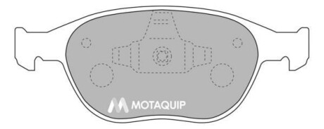 Комплект гальмівних колодок, дискове гальмо MOTAQUIP LVXL1046