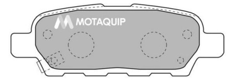 Комплект тормозных колодок, дисковый механизм MOTAQUIP LVXL1086