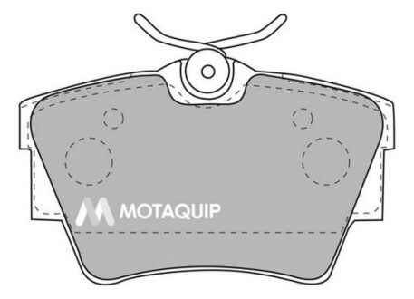 Комплект тормозных колодок, дисковый механизм MOTAQUIP LVXL1123