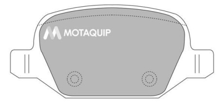 Комплект гальмівних колодок, дискове гальмо MOTAQUIP LVXL1164