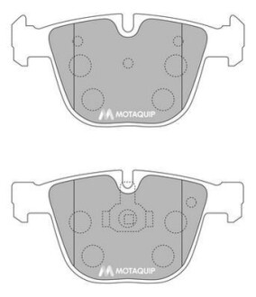 Комплект гальмівних колодок, дискове гальмо MOTAQUIP LVXL1169