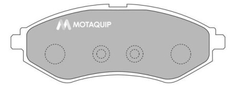 Комплект гальмівних колодок, дискове гальмо MOTAQUIP LVXL1175