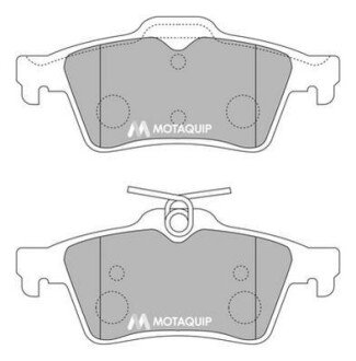 Комплект гальмівних колодок, дискове гальмо MOTAQUIP LVXL1184