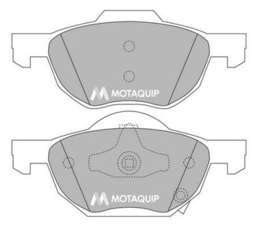 Комплект тормозных колодок, дисковый механизм MOTAQUIP LVXL1186