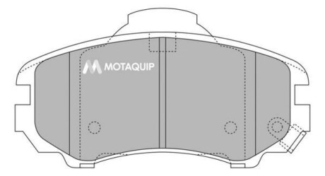 Комплект тормозных колодок, дисковый механизм MOTAQUIP LVXL1189