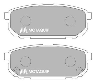 Комплект гальмівних колодок, дискове гальмо MOTAQUIP LVXL1202