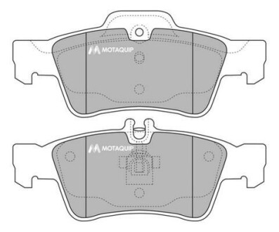Комплект гальмівних колодок, дискове гальмо MOTAQUIP LVXL1213