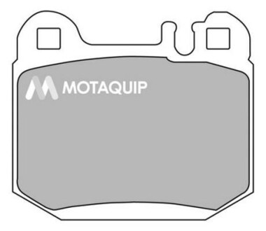 Комплект гальмівних колодок, дискове гальмо MOTAQUIP LVXL1214