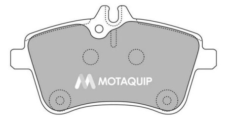 Комплект гальмівних колодок, дискове гальмо MOTAQUIP LVXL1268
