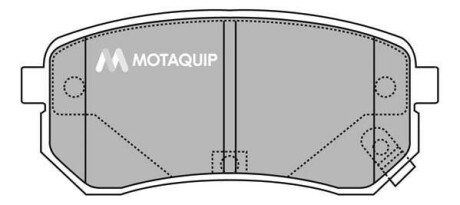 Комплект гальмівних колодок, дискове гальмо MOTAQUIP LVXL1272