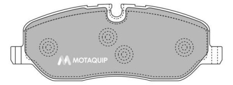 Комплект гальмівних колодок, дискове гальмо MOTAQUIP LVXL1283