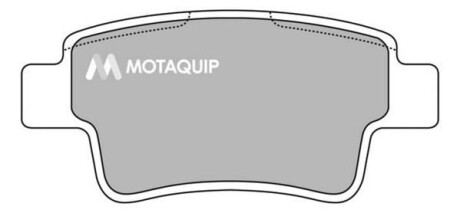 Комплект гальмівних колодок, дискове гальмо MOTAQUIP LVXL1309