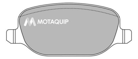 Комплект гальмівних колодок, дискове гальмо MOTAQUIP LVXL1319