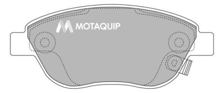 Комплект гальмівних колодок, дискове гальмо MOTAQUIP LVXL1321