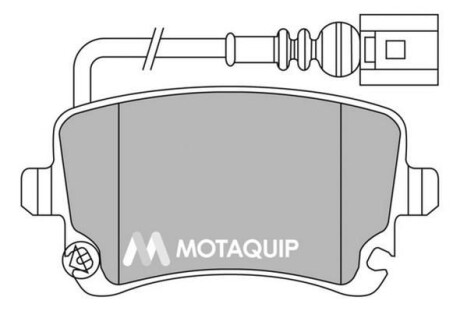 Комплект тормозных колодок, дисковый механизм MOTAQUIP LVXL1327