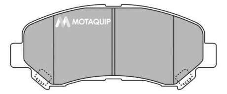 Комплект тормозных колодок, дисковый механизм MOTAQUIP LVXL1360