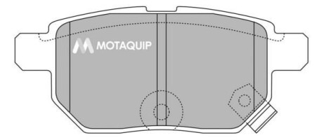 Комплект тормозных колодок, дисковый механизм MOTAQUIP LVXL1363