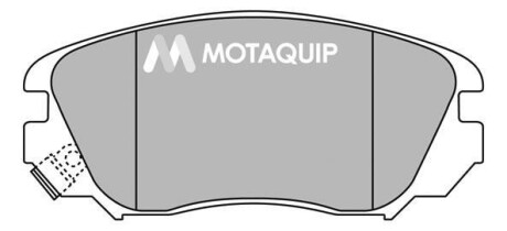Комплект гальмівних колодок, дискове гальмо MOTAQUIP LVXL1393