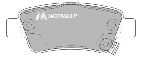 Комплект гальмівних колодок, дискове гальмо MOTAQUIP LVXL1399