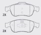 Комплект тормозных колодок, дисковый механизм MOTAQUIP LVXL1418 (фото 1)