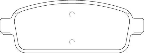 Комплект гальмівних колодок, дискове гальмо MOTAQUIP LVXL1626
