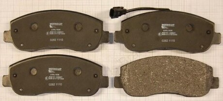 Комплект гальмівних колодок, дискове гальмо MOTAQUIP LVXL1636