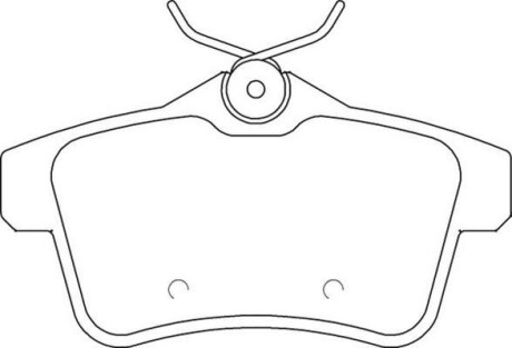 Комплект гальмівних колодок, дискове гальмо MOTAQUIP LVXL1641