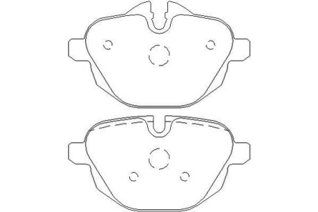Комплект гальмівних колодок, дискове гальмо MOTAQUIP LVXL1667
