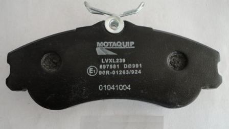 Комплект тормозных колодок, дисковый механизм MOTAQUIP LVXL239