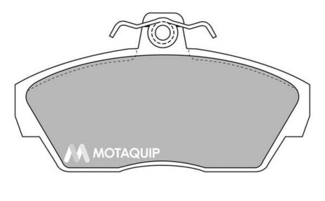 Комплект гальмівних колодок, дискове гальмо MOTAQUIP LVXL256