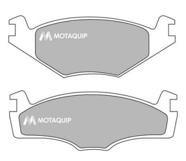 Комплект гальмівних колодок, дискове гальмо MOTAQUIP LVXL377