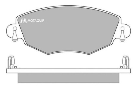 Комплект гальмівних колодок, дискове гальмо MOTAQUIP LVXL650