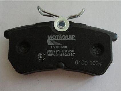 Комплект гальмівних колодок, дискове гальмо MOTAQUIP LVXL680
