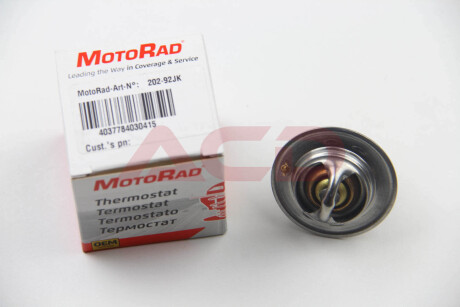 Термостат Ford Fiesta IV/Focus/VW Passat/Polo 1.1-1.6i 73- (92 C) (jiggle-pin) MOTORAD 202-92JK