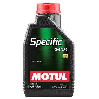 Масло моторное синтетическое "Specific CNG/LPG 5W-40", 1л MOTUL 101717