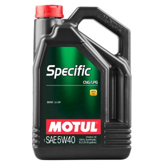 Мастило моторне SPECIFIC CNG LPG SE 5W40 (5L) MOTUL 101719 (фото 1)