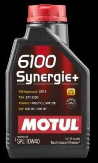 Мастило моторне 6100 SYNERGIE+ SAE 10W40 (1L) 839411 MOTUL 102781