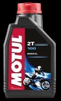 Олива для 2-тактних двигунів 100 (1L +) API TC. JASO FB MOTUL 104024