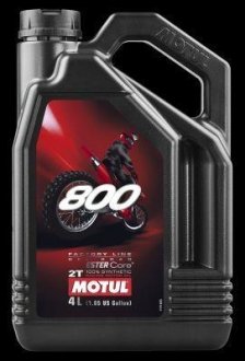 Олива для двигунів 800 2T FACTORY LINE OFF ROAD (4L) 837141 MOTUL 104039