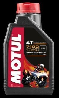 Олива для 4-тактних двигунів 7100 (1L +естерове) SAE 10W40 API SN. JASO MA-2 836311 MOTUL 104091