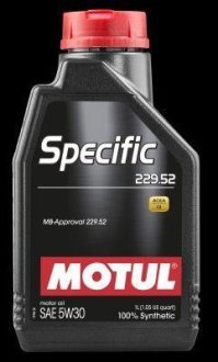 Масло моторное синтетическое "Specific MB 229.52 5W-30", 1л MOTUL 104844