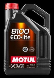 Масло моторное синтетическое "8100 Eco-lite 0W-20", 5л MOTUL 104983