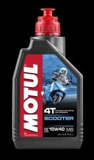 Масло моторное "SCOOTER 4T 10W-40", 1л MOTUL 105937